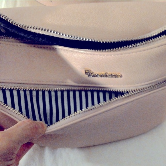 Pink Vegan Leather Crossbody Belt Bag ~ Strawberry Milk, Blush - Picture 5 of 5